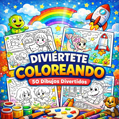 Libro para Colorear – 50 Dibujos Divertidos
